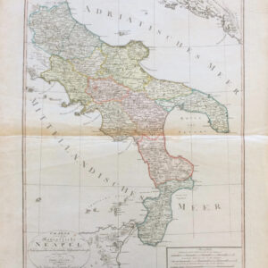 Charte Von Dem Königreiche Neapel – Nach Den Neusten Und Bewährtesten Hülfsmitteln Entworfen Und Gezeichnet Von Ferd. Götze. - Götze Ferdinand