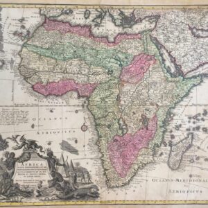 Africa iuxta navigationes et observationes recentissimas aucta correcta et in sua Regna et Status divisa - Seutter Matteus