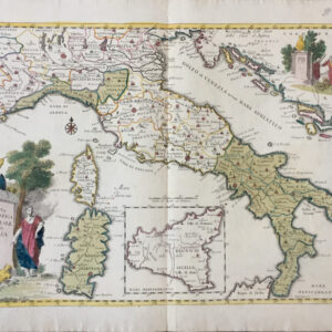 Carta Geografica Generale dell’Italia - Albrizzi Giambattista