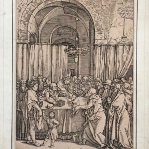 Sommo sacerdote rifiuta il sacrificio di Sant’Anna e San Gioacchino. Vita della Vergine - Raimondi da Dürer Albrecht