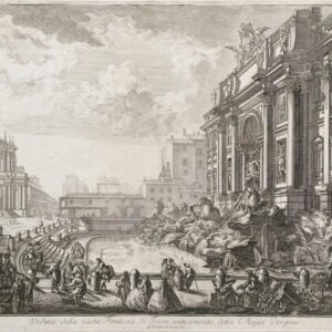 Veduta della vasta Fontana di Trevi anticamente detta l’Acqua Vergine - Piranesi Giovan Battista